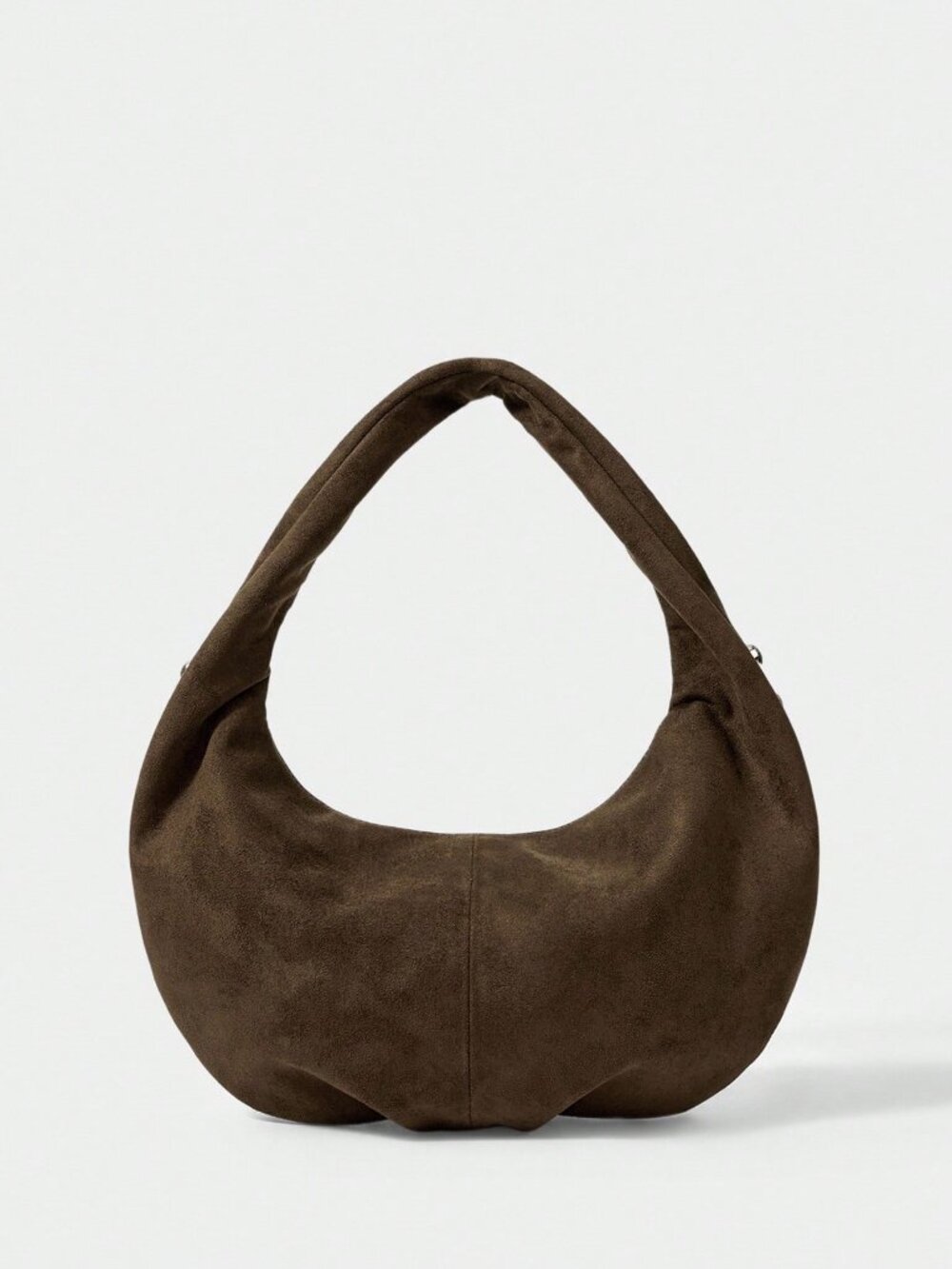 Coffee Brown Casual Women's Studded Shoulder Bag - Picture 6 of 6